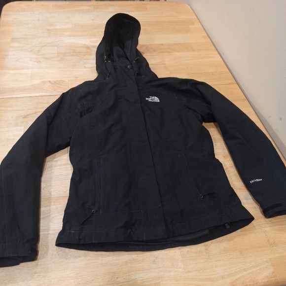 The North Face Women's Two Piece Nylon Jacket Linner Fleece Hooded Jacket